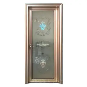 puertas de baño de la casa Suppliers-Puertas y ventanas de aluminio, a precio de fábrica, diseño de puerta de cristal para Baño