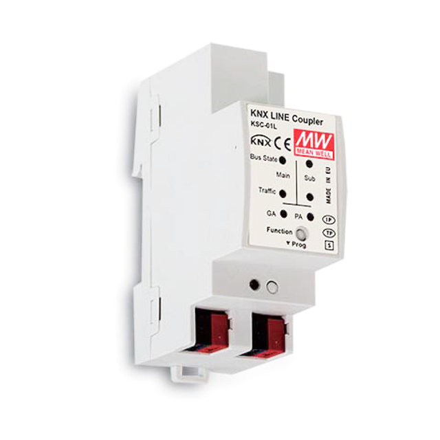 Mean Well KSC-02L KNX Line Coupler & TP Line Repeater 21-30VDC Input 48V Output