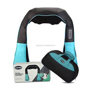 LUYAO masaje eléctrico chal cuello espalda más masajeador con bolsa de cuero - Product Image 2