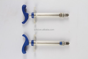 Cettia <span class=keywords><strong>kd313</strong></span> 5ml kim loại hoặc Nylon Piston thú y nhựa thép TPX 5cc luer khóa Injector ống tiêm cho động vật lợn - Product Image 6