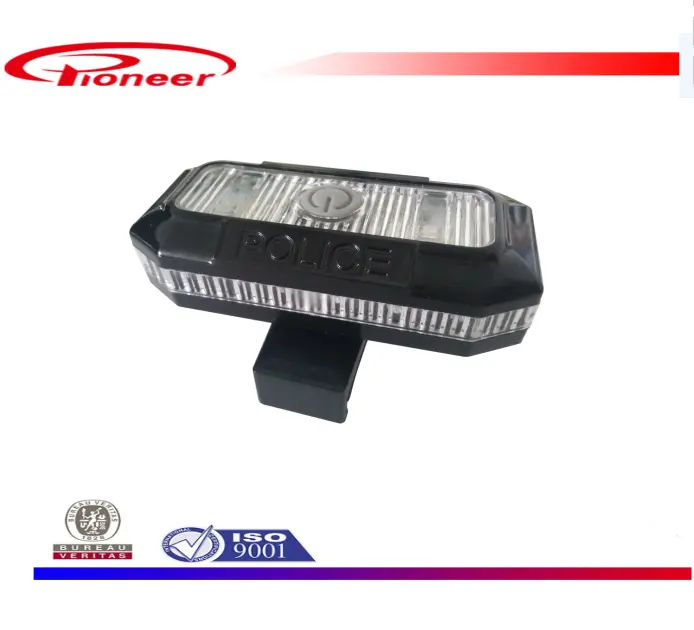 Body usage LED shoulder warning beacon light on road