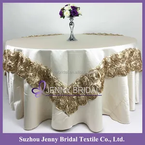 Tc034b1 toalha de mesa para casamento, toalha de mesa elegante dourada e de cetim