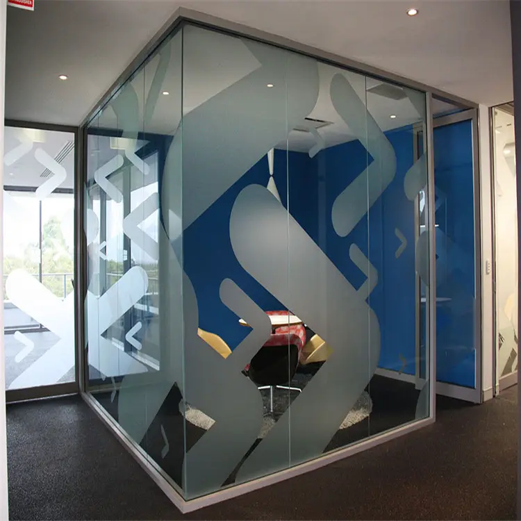 Gemakkelijk Verwijderbare Kantoor Decoratie Of Privacy Pvc Decoratieve Frosted Glasfolie Met Een Patroon