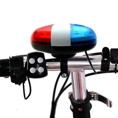 Horn Electronic Bicycle Horn 4 Tone Loud sound for outdoor sports led bike warning light