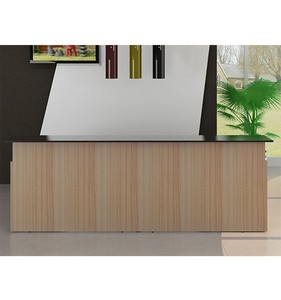 Plan de réception blanche en forme de l, <span class=keywords><strong>comptoir</strong></span> de réception, offre spéciale, meilleure vente, - Product Image 4