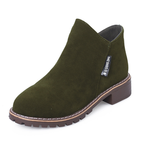 UP-0656J autunno scarpe da donna <span class=keywords><strong>stivaletti</strong></span> corti in pelle scamosciata da donna 42 taglia
