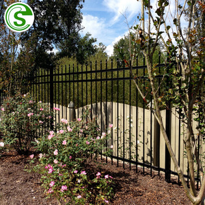 Hot Sale <strong>Picket</strong> <strong>Fence</strong> <strong>Cheap</strong> Galvanized Steel <strong>Fence</strong> <strong>Panels</strong> Wrought Iron <strong>Panel</strong> <strong>Fence</strong> for Garden - Product Image 2