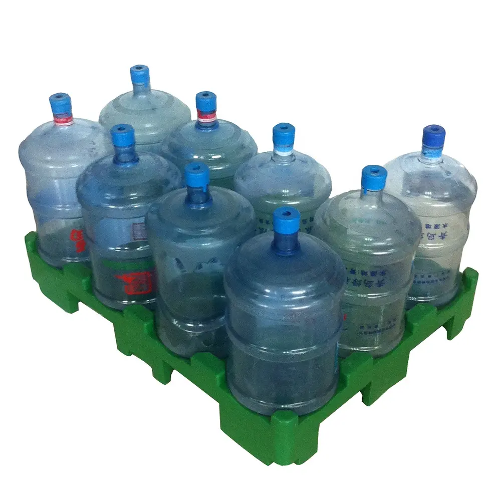 प्लास्टिक की पानी की बोतलों के 4-वे एंट्री के लिए औद्योगिक प्रयुक्त सिंगल फेस्ड यूरो पैलेट