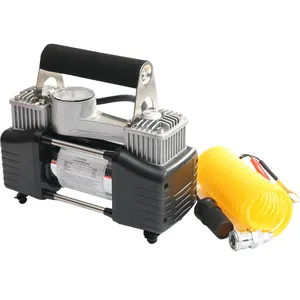 TOLHIT-Pompe à air pour gonflage de pneus 12V, moteur en cuivre, portable, double cylindre, 150psi