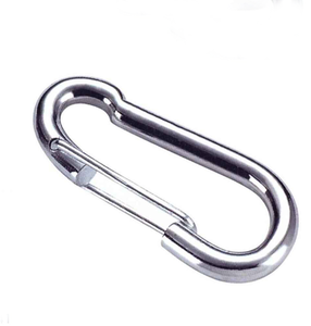 Mousqueton à ressort de forme ovale à ressort de type rond zingué - Product Image 2