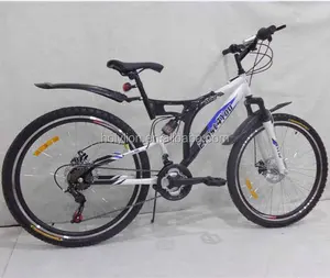 26 इंच स्टील पूर्ण निलंबन पर्वत बाइक साइकिल चक्र एमटीबी के साथ सबसे कम कीमत