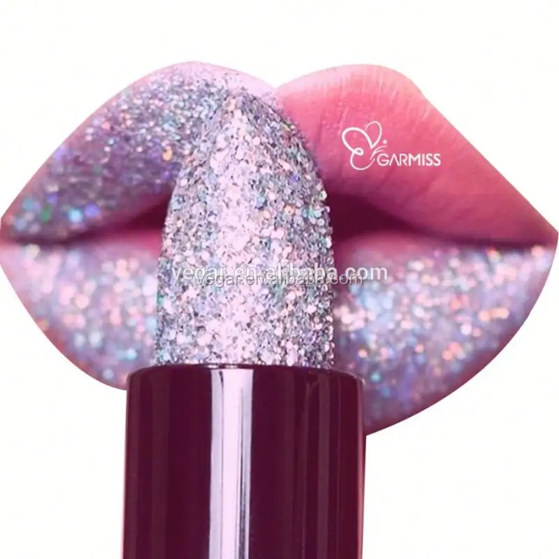 防水リップグロスNo Logo Makeup Glitter Matte Lipstick