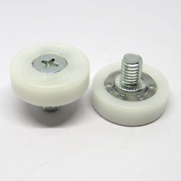 Ролик для выдвижных ящиков с винтом Pom dr22