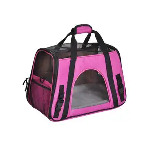 Флисовая кровать для перевозки домашних животных, одобренная авиапочтой, дорожная сумка для собак и кошек