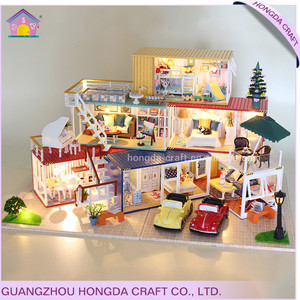 <span class=keywords><strong>Casa</strong></span> de muñecas con contenedor de 3 niveles para niños, <span class=keywords><strong>casa</strong></span> de juguete con muebles completos, gran oferta, <span class=keywords><strong>2019</strong></span> - Product Image 6