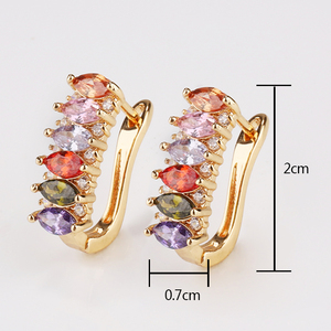 <span class=keywords><strong>Boucles</strong></span> <span class=keywords><strong>d</strong></span>'oreilles plaqué or pour femmes, bijoux <span class=keywords><strong>fantaisie</strong></span>, en or, 14k, vente en gros, nouvelle collection 2020 - Product Image 4