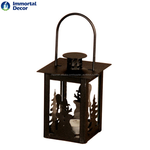 Mini color <span class=keywords><strong>verde</strong></span> árbol de Navidad linternas con tealight - Product Image 4