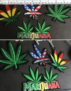 Patch Ricamate Personalizzate con Disegni Cartoon, Decorazioni all'Ingrosso, Toppe Ricamate Fai-da-Te con Foglia di Canapa da Applicare con Ferro da Stiro - Product Image 5