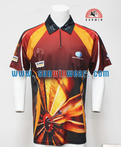 China fabricante de encargo dardo camisas de manga corta con bolsillo dardo diseño de la camiseta - Product Image 4