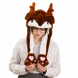 2020 kawaii Corea comparte felpa suave divertido pellizcar Orejas de conejo y unicornio Orejas de conejo móvil sombrero - Product Image 2
