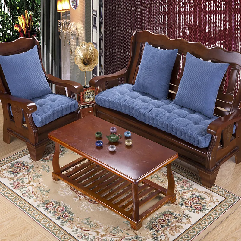 Vải Nhung Sợi Gỗ Rắn Giá Rẻ Topper Sofa Đệm