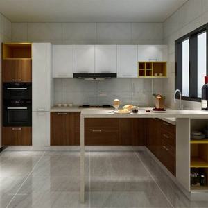 Luxury High Gloss Custom ไม้เวียดนามครัวตู้หินอ่อนสำหรับขาย - Product Image 4