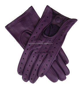 Gants de conduite en cuir pour hommes Design classique Durable Confortable Vibrant Violet Look de luxe Accessoire de mode de qualité très demandé - Product Image 1