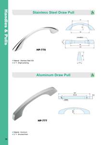 Tirador de Cajón de Aluminio para Maquinaria HP-777 - Product Image 2