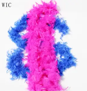 Colorful fashion fluffy turkey chandelle feather boa