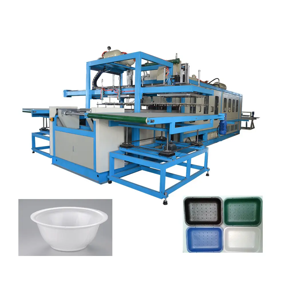 Machine de production de boîtes à lunch en plastique, contenant alimentaire en mousse de 70 PS, ligne de production