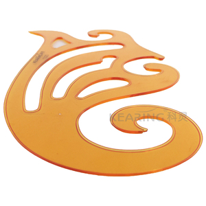 Kearing Thương Hiệu 20 cm Linh Hoạt Nhựa Thiết Kế Thời Trang Hoa Văn Vẽ Template Công Cụ <span class=keywords><strong>Stencil</strong></span> Pháp Cai Trị Đường Cong #1320 - Product Image 2