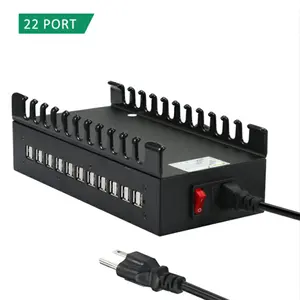 22 port powerbanks batterie şarj istasyonu usb şarj istasyonu şarj