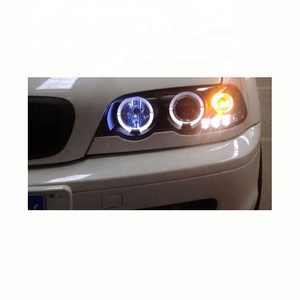 Lampe Led frontale modifiée pour <span class=keywords><strong>E46</strong></span> 318i <span class=keywords><strong>323i</strong></span> 320i 325i 330i, oculaire d'ange à 2 portes 1998-2002, livraison gratuite - Product Image 4