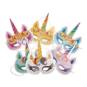 <span class=keywords><strong>Unicornio</strong></span> Fiesta de cumpleaños Favores Máscaras de <span class=keywords><strong>unicornio</strong></span> para niñas Niños Goodie Bag Stuffers Máscaras de papel de <span class=keywords><strong>unicornio</strong></span>, 6 estilos PQ105 - Product Image 3