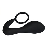 Masseur de prostate fait maison avec anneau pénien, jouets sexuels pour hommes gays, plug anal en silicone complet pour hommes, masturbation