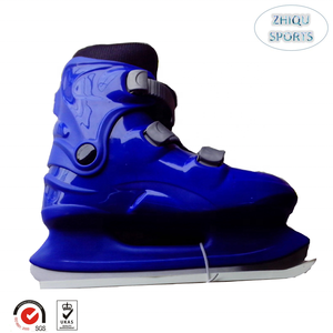 Hot Sale Custom Hard <strong>PE</strong> Shell Skating <strong>Shoes</strong> Lining Detachable Ice Skates for Ice Rink - Product Image 2