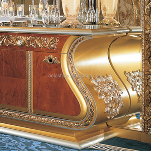 Fabrication de table de luxe, meuble doré avec miroir, Style français, OE-FASHION - Product Image 4