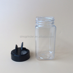 PET pot 275 ml en plastique contenant des épices avec papillon cap/poivre shaker - Product Image 2