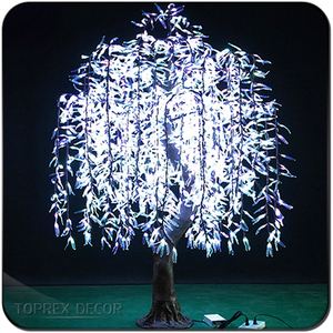 Árbol de Sauce Llorón Artificial con Iluminación RGB para Decoración de Bodas - Product Image 5