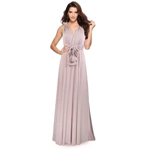 2024 personalizado nueva moda mujer Convertible Wrap vestidos de dama de honor Multi Way fiesta largo boda de talla grande vestido de maternidad