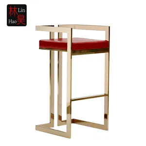 Cadre chaise de salle à manger en acier inoxydable fabriqué en Chine meubles de salle à manger meubles de maison moderne mousse haute densité