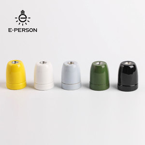Nhiều Màu Sắc Gốm Đèn Bulb Chủ Bulb Ổ Cắm E27 <span class=keywords><strong>E26</strong></span> Đèn Phụ Kiện Vít E27 Sứ - Product Image 1