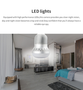 Vitevision 360 ojos panorámica del CCTV WiFi IP ir visión nocturna LED Bombilla Cámara 360 para oficina en casa - Product Image 5