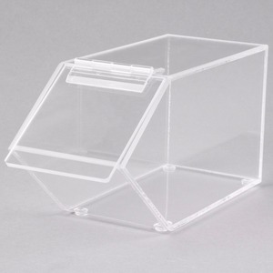 Contenedor de acrílico transparente apilable personalizado para caramelos, contenedor de caja Lucite al por mayor para tienda minorista - Product Image 1