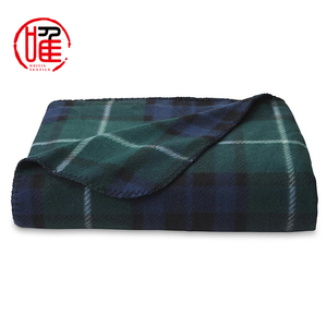 Tùy Chỉnh In Ấn Logo Sang Trọng Dày Sọc Nhuộm Ấm Fluffy Chồn Mềm Cực Lông Cừu Ném Chăn Bán Buôn - Product Image 2