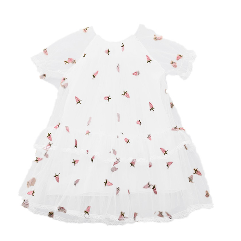 Прямая поставка; Детская одежда; Дистрибьюторы для белых модных корейских коктейльных платьев с вышивкой из Ebay