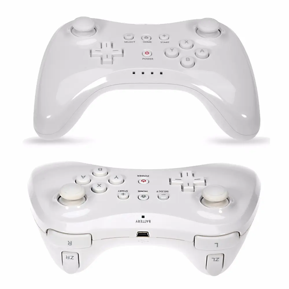 Manette de jeu sans fil qi Wii Wii U Pro, Joystick analogique, contrôleur de haute qualité, nouveauté