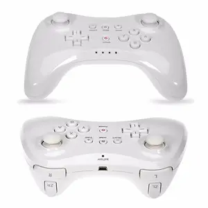 Yüksek kaliteli klasik çift Analog kablosuz oyun kolu Gamepad Joypad oyun denetleyicisi WiiU için Wii U Pro denetleyicisi