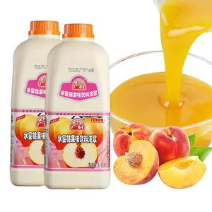1.9L Guangcun الخوخ نكهة مركز عصير الفاكهة ل شاي فقاعات