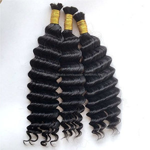 <span class=keywords><strong>l</strong></span> sin brasileño de la trama de la onda profunda cabello humano trenzado a granel Remy trenzas de cabello humano puede - Product Image 6